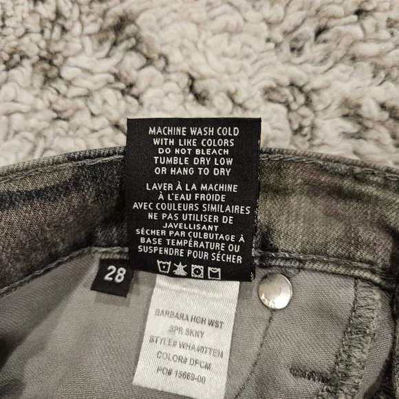 Hudson SZ 28 Green Camo Skinny Stretch Military Streetwear Casual Jeans - Picture 5 of 12